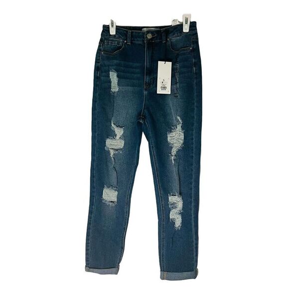 refuge Denim - Mom denim distressed High Rise Womens' jeans size 5